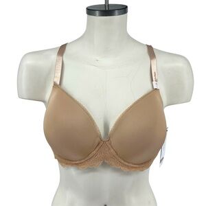 NWT Calvin Klein Seductive Comfort Lace Demi Lift Convertible Bra in Bare 40C